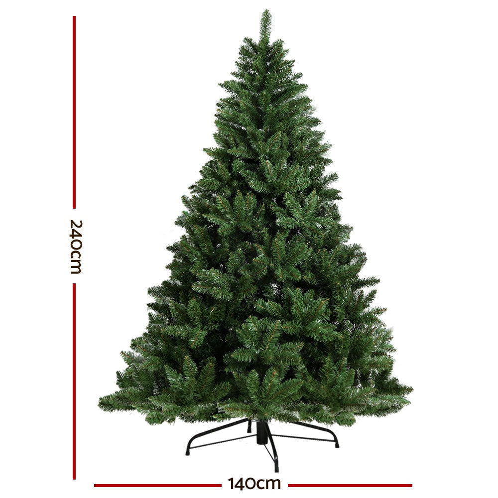 8FT 240cm 1400 Tips Eco Friendly Sturdy Christmas Tree - Green Fast shipping On sale