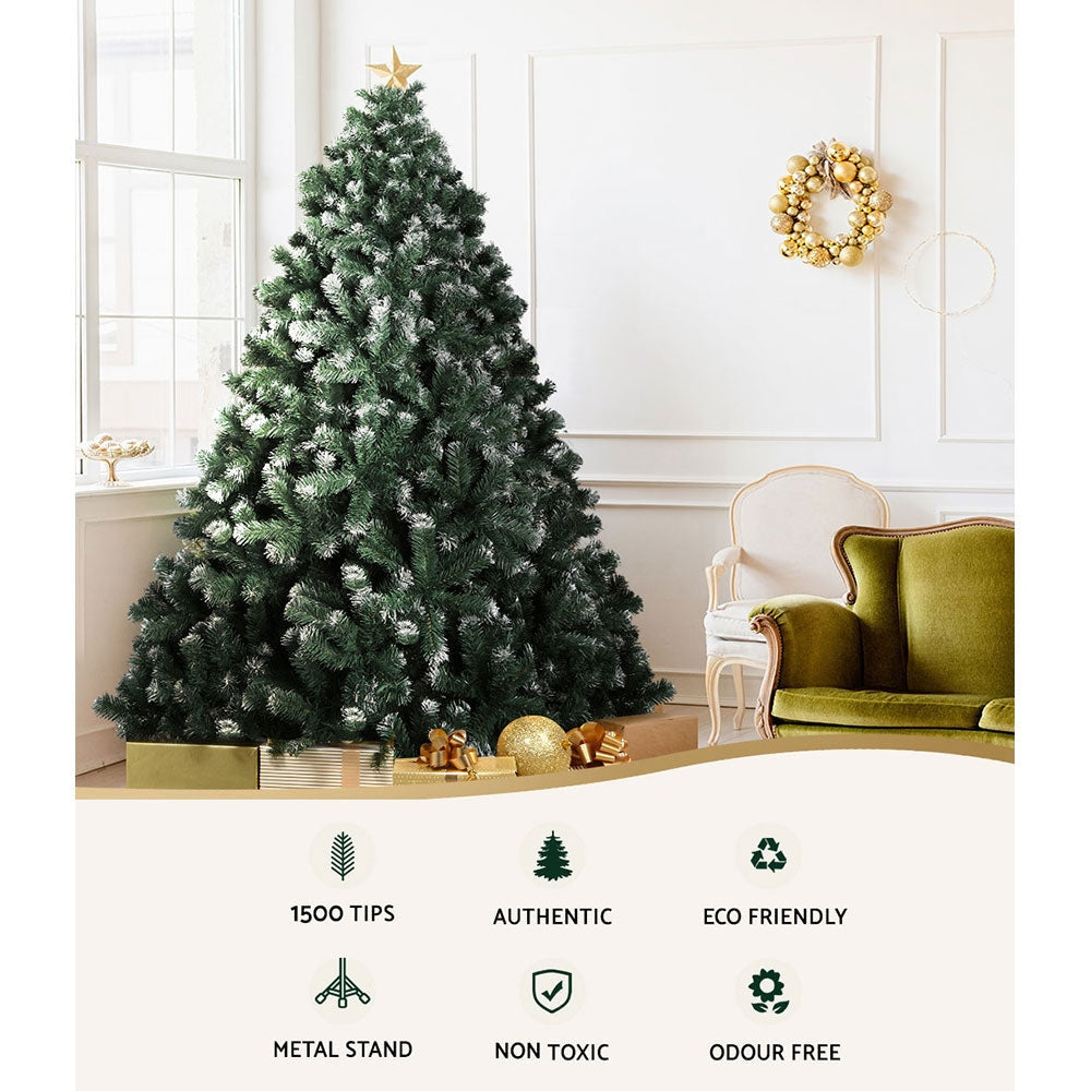 8FT Christmas Snow Tree Fast shipping On sale