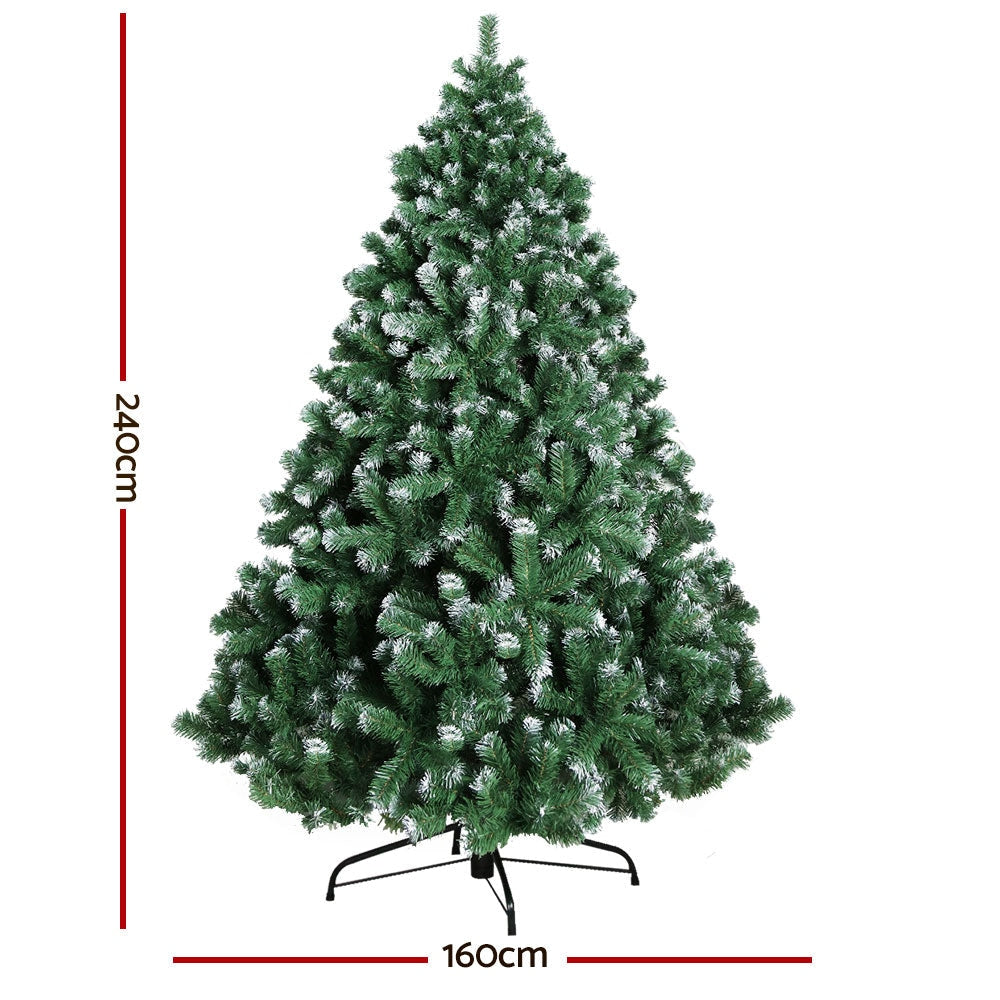8FT Christmas Snow Tree Fast shipping On sale