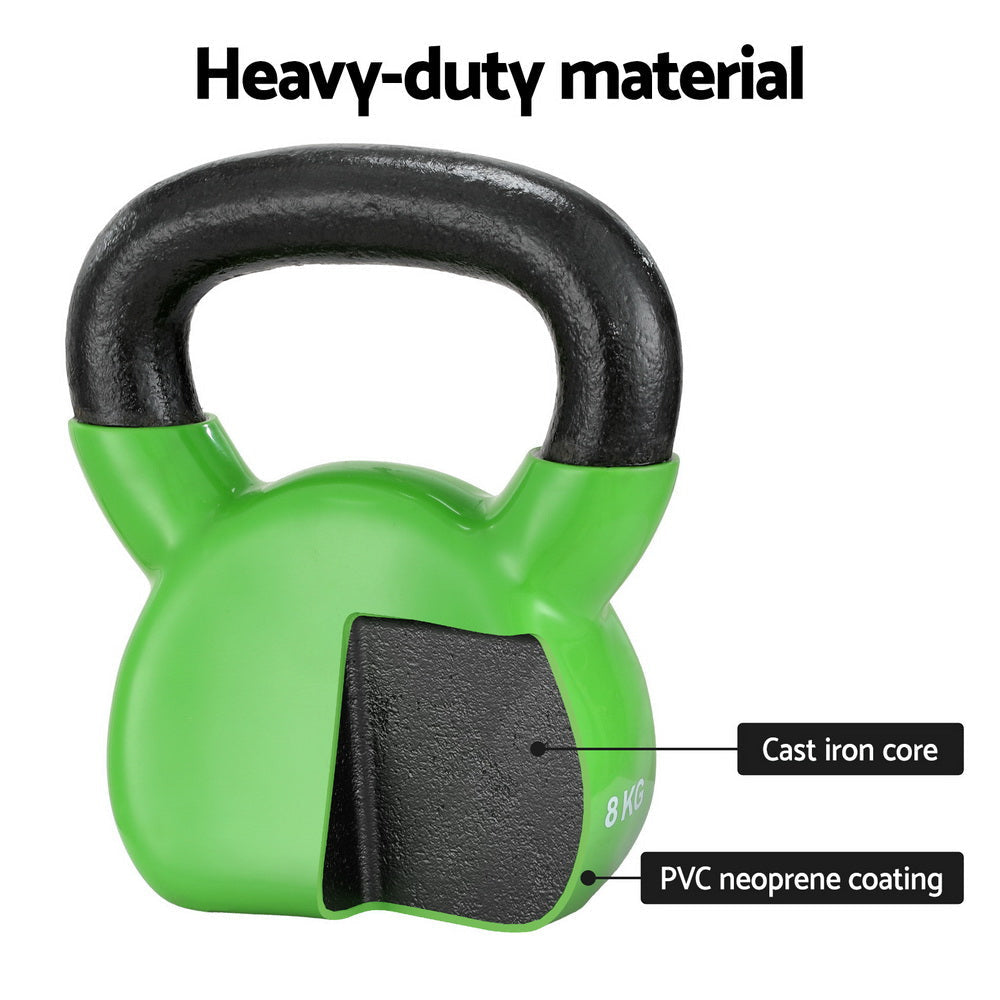 8kg Kettlebell Set Weightlifting Bench Dumbbells Kettle Bell Gym Home Sports & Fitness Fast shipping On sale