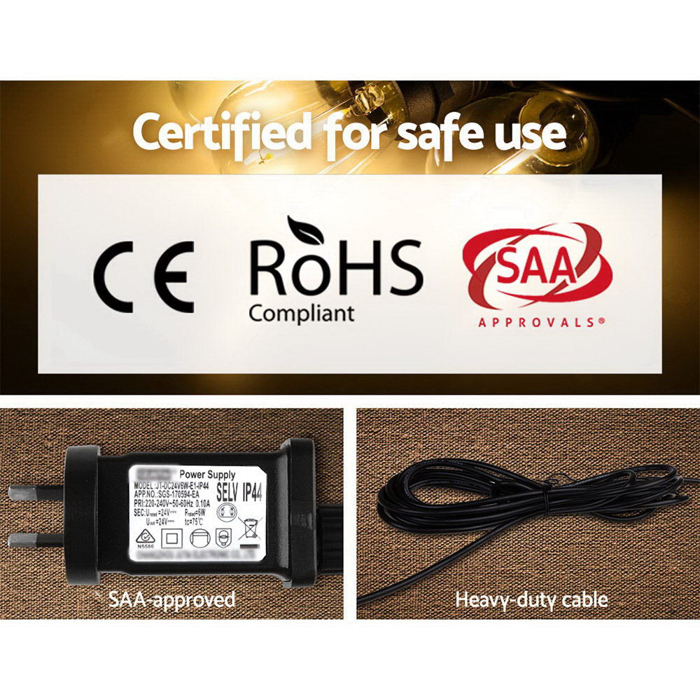 95m LED Festoon String Lights 100 Bulbs Kits Wedding Party Christmas S14 Fast shipping On sale