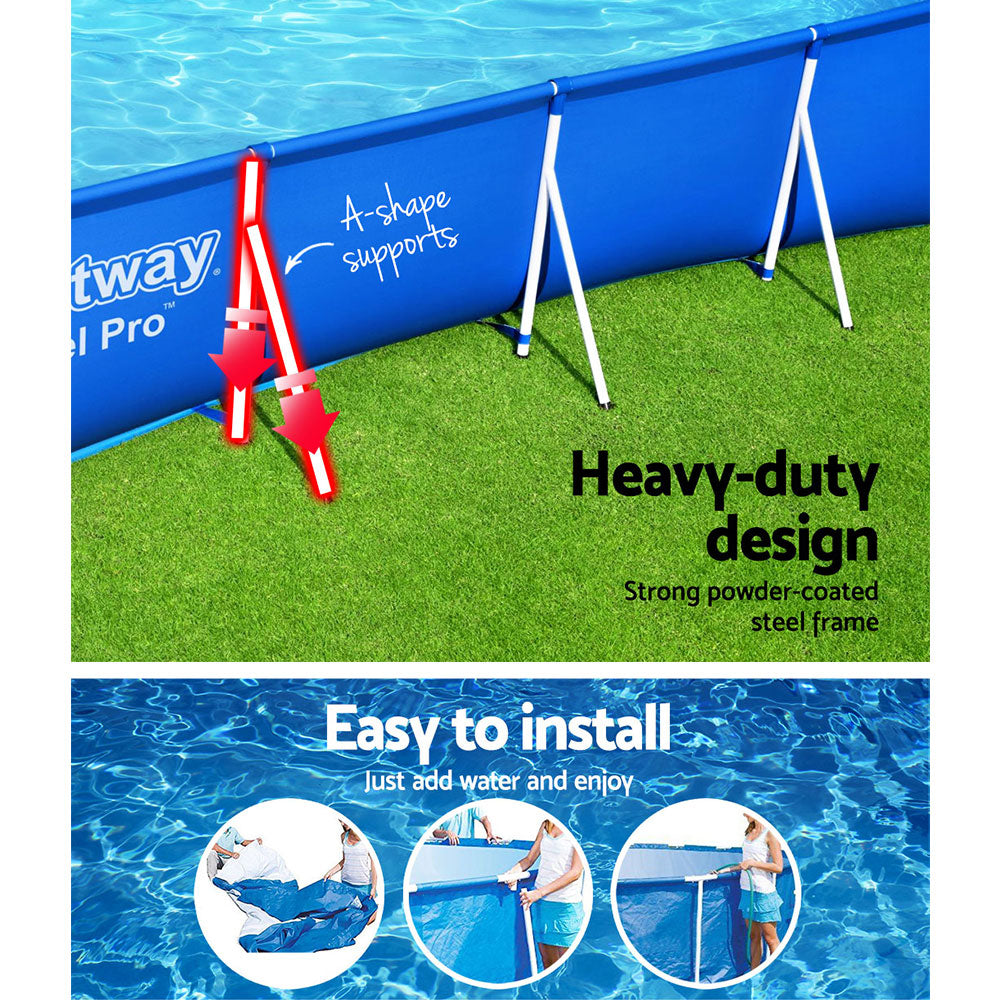 Swimming Pool Above Ground Heavy Duty Steel Pro™ Frame Pools 4M