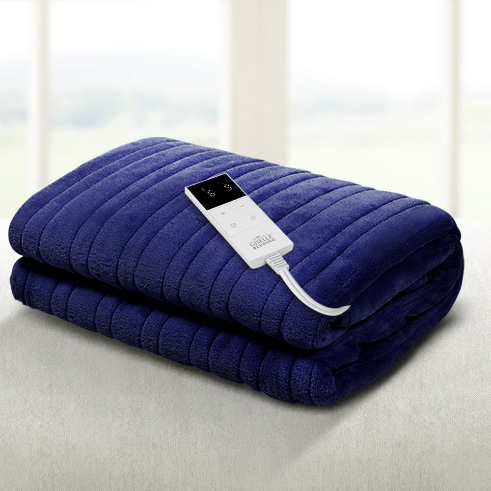Bedding Electric Throw Blanket - Navy