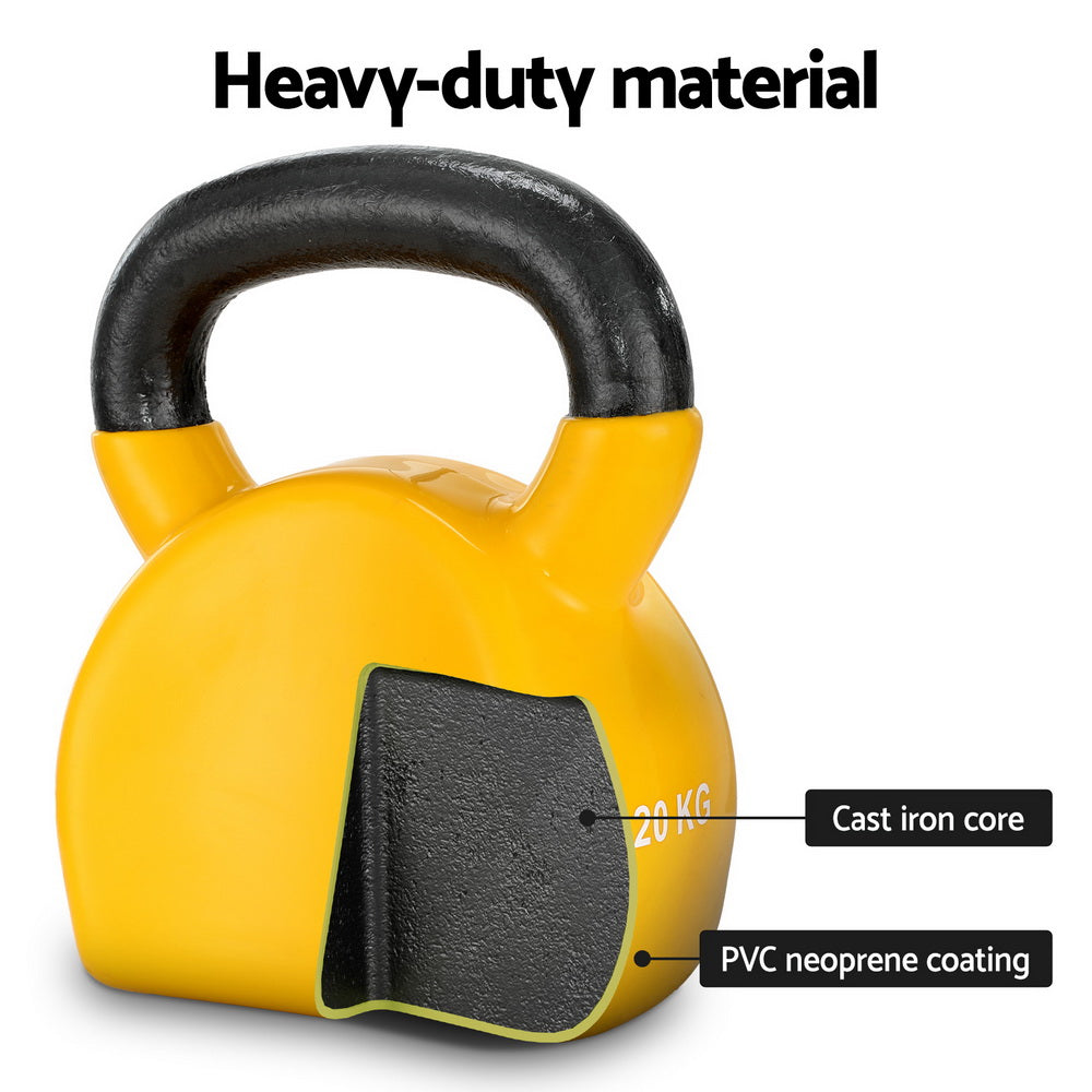 20kg Kettlebell Set Weightlifting Bench Dumbbells Kettle Bell Gym Home Sports & Fitness Fast shipping On sale