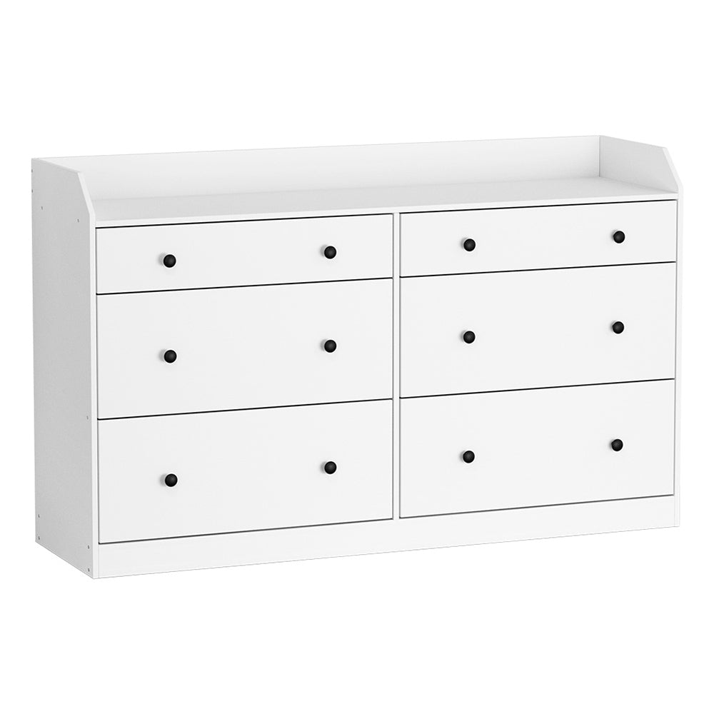 6 Chest of Drawers - PETE White Of Fast shipping On sale