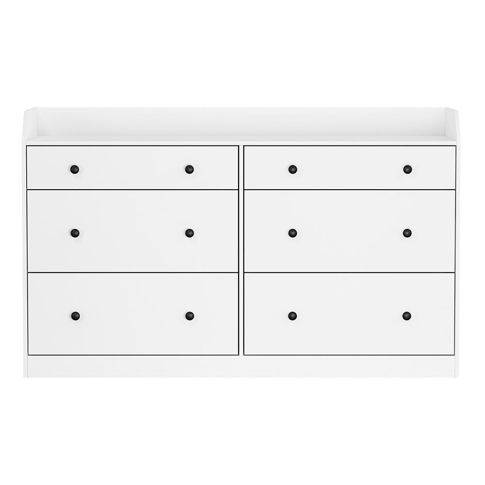 6 Chest of Drawers - PETE White Of Fast shipping On sale