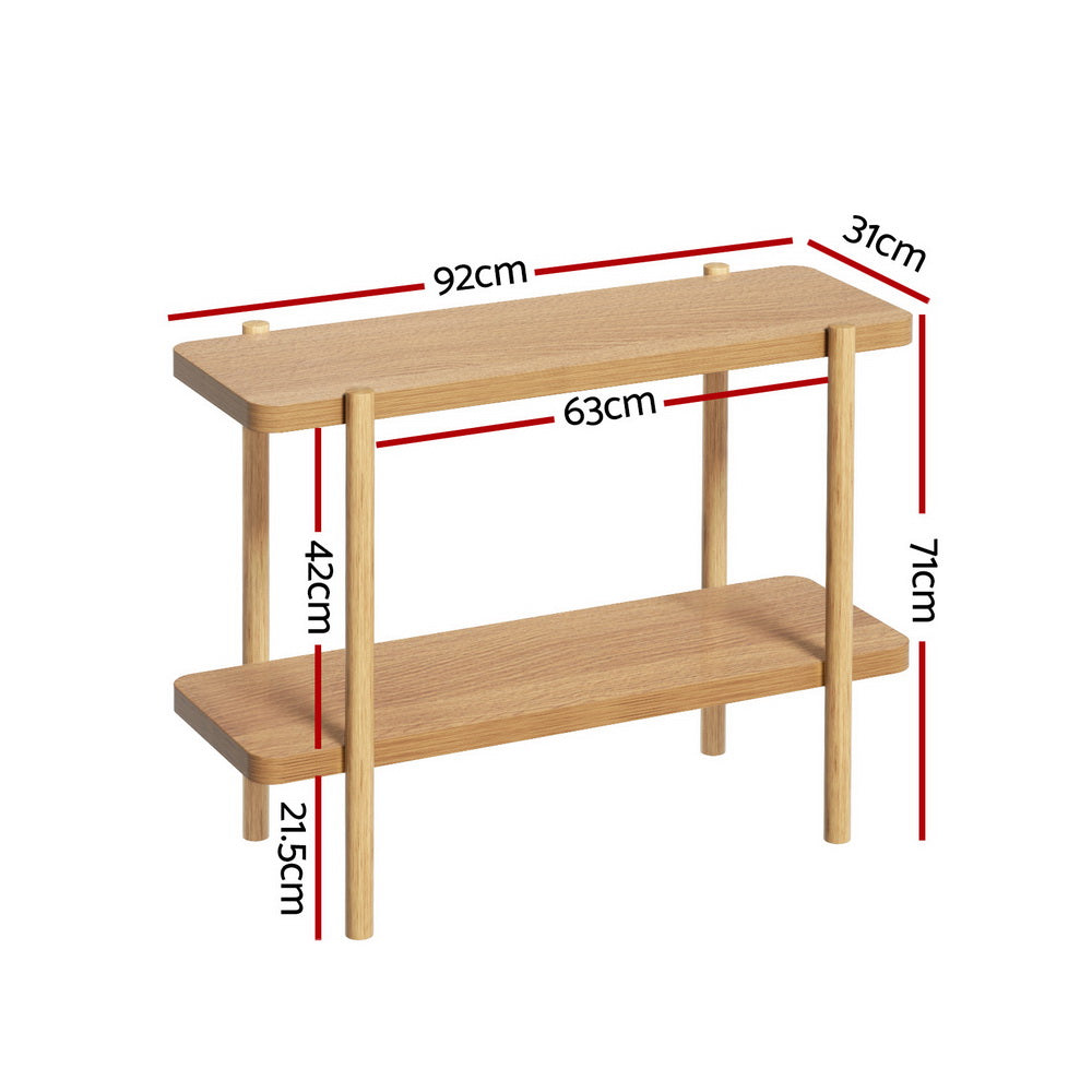 Console Table 92CM 2-tier Pine Sera Hall Fast shipping On sale