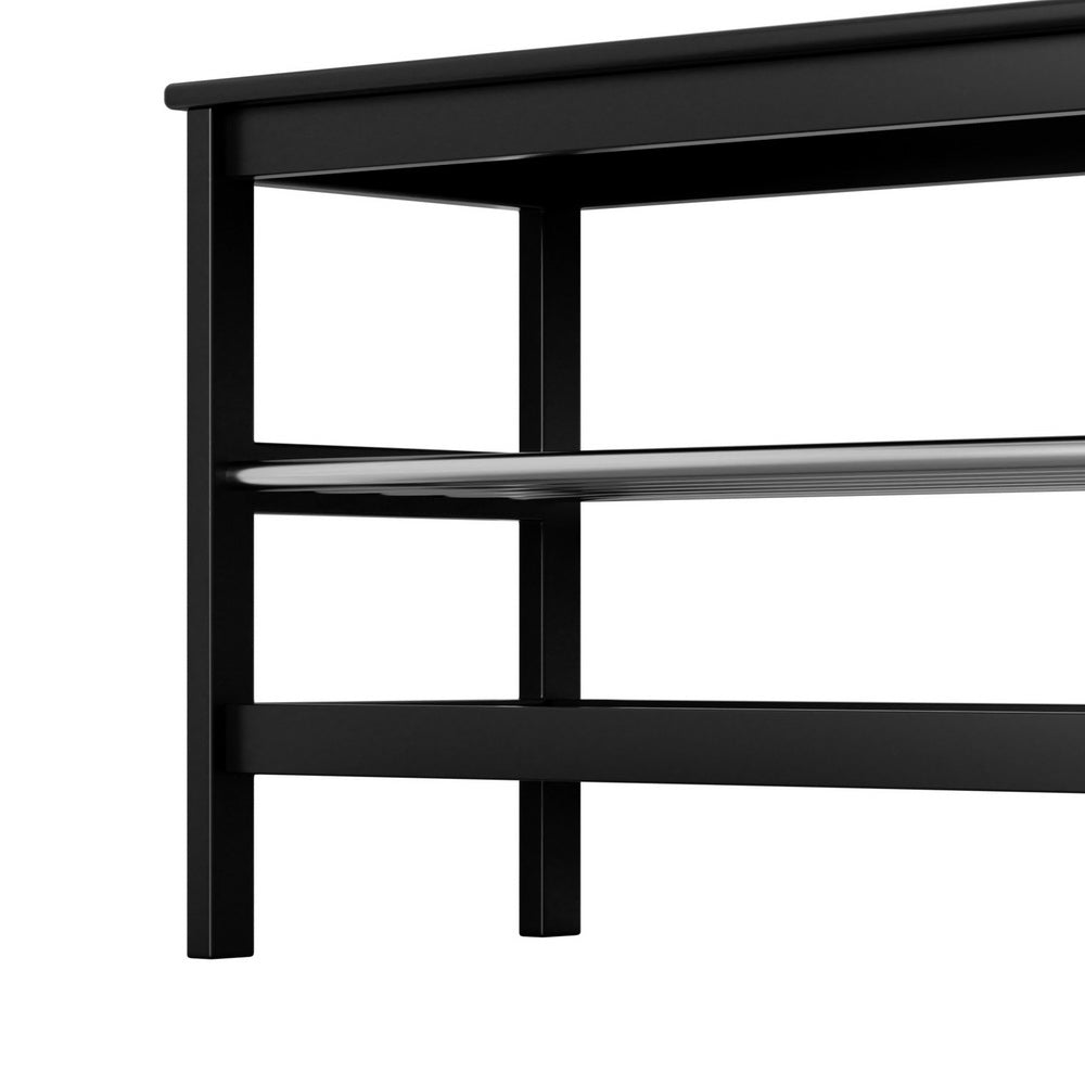 Shoe Rack Cabinet Bamboo Bench 10 Paris Black Fast shipping On sale