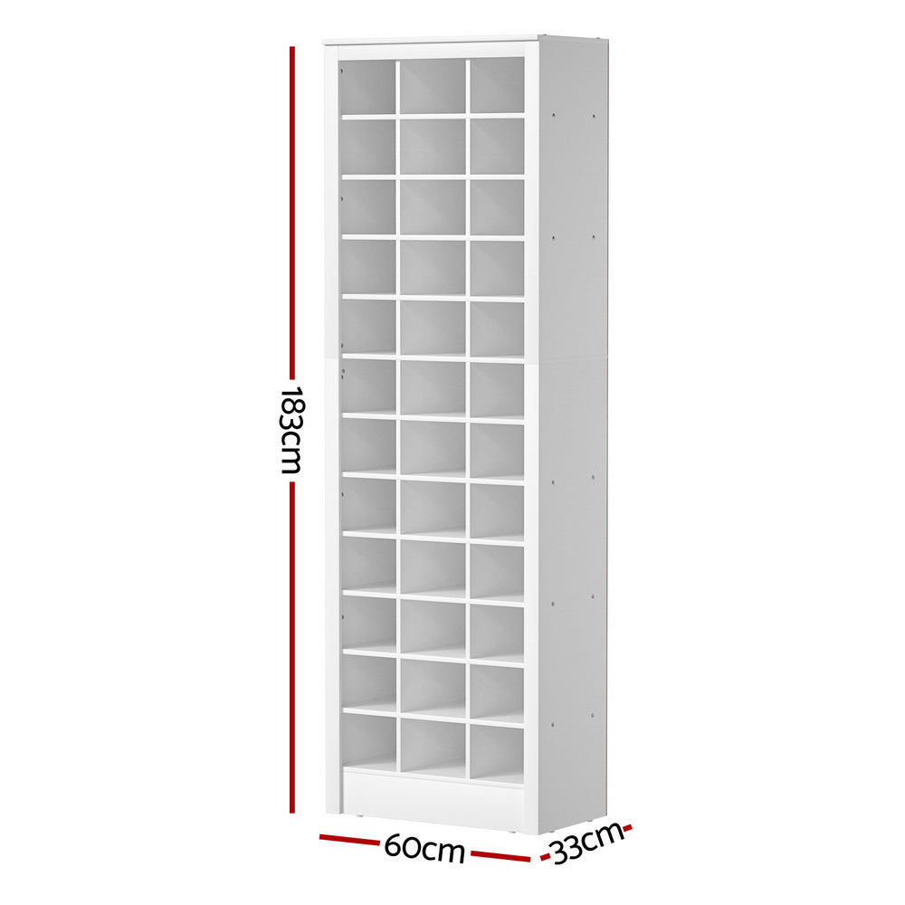 Shoe Rack 12-tier 36 Pairs Storage White Cabinet Fast shipping On sale