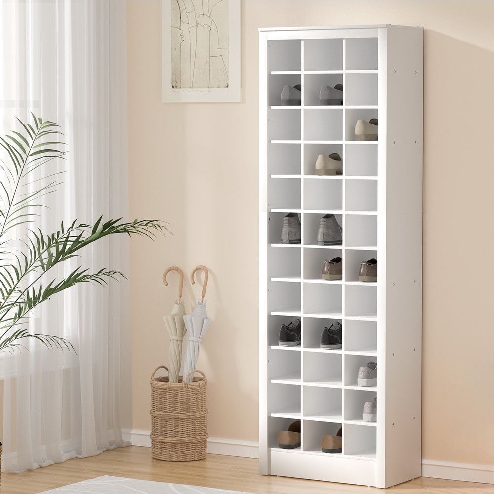 Shoe Rack 12-tier 36 Pairs Storage White Cabinet Fast shipping On sale