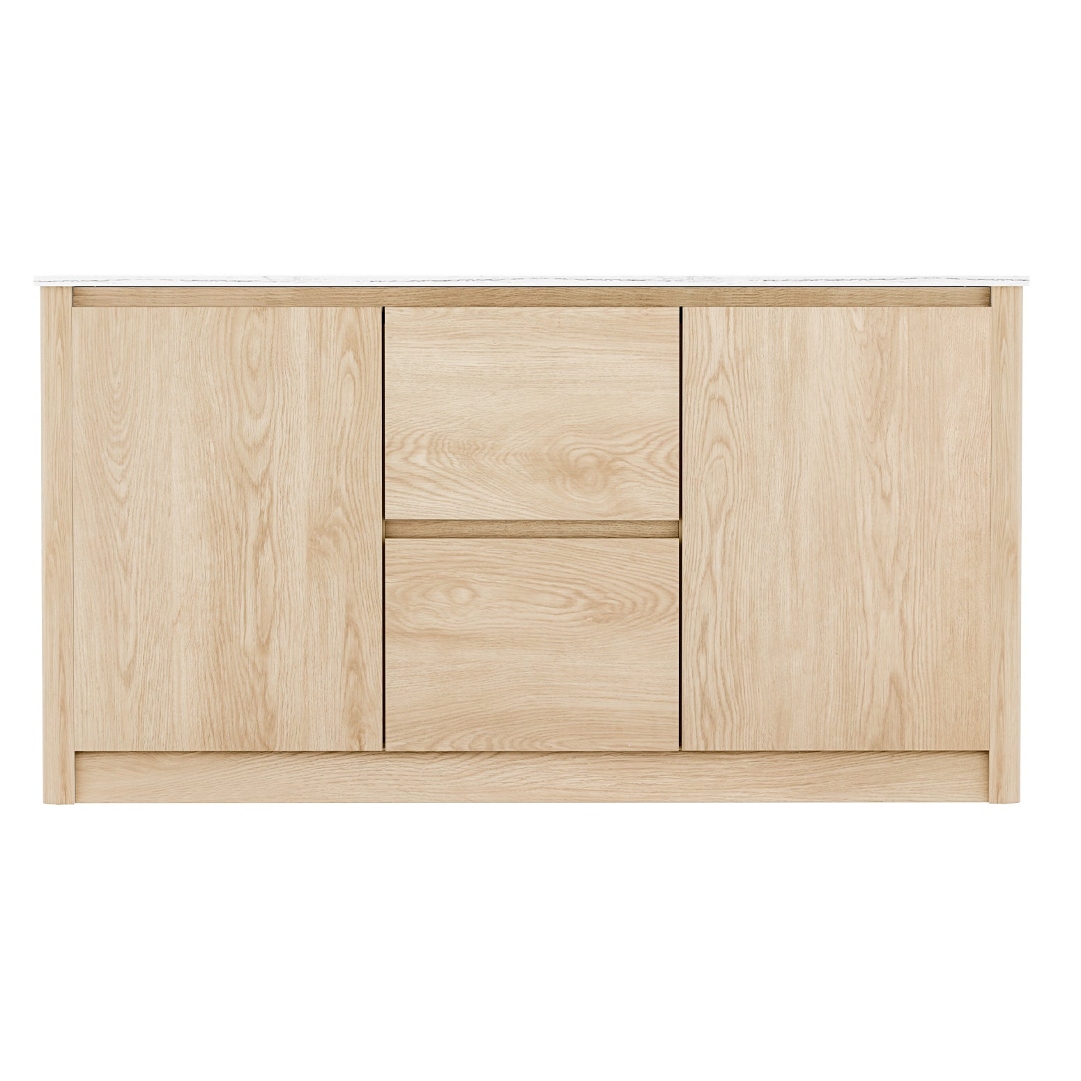 Buffet Sideboard Marble Style Tabletop - Pine & Unit Fast shipping On sale