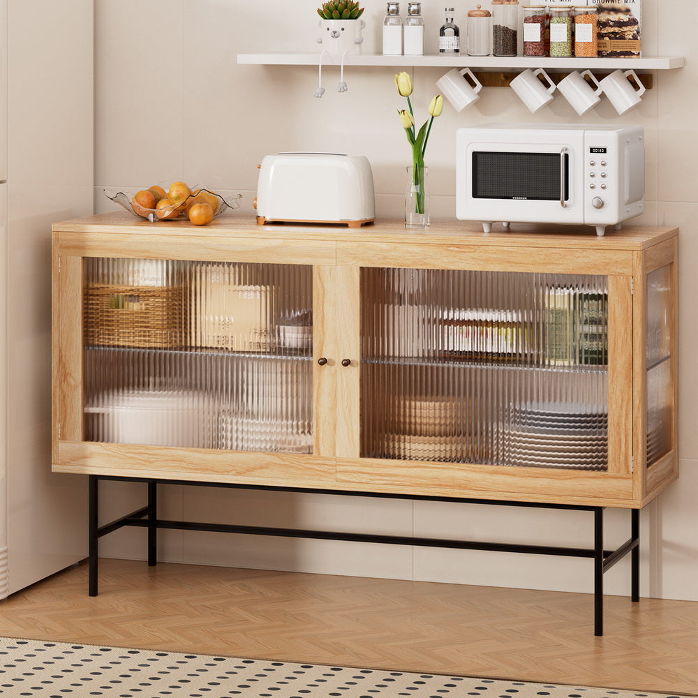 Buffet Sideboard Double Doors - Oak & Unit Fast shipping On sale