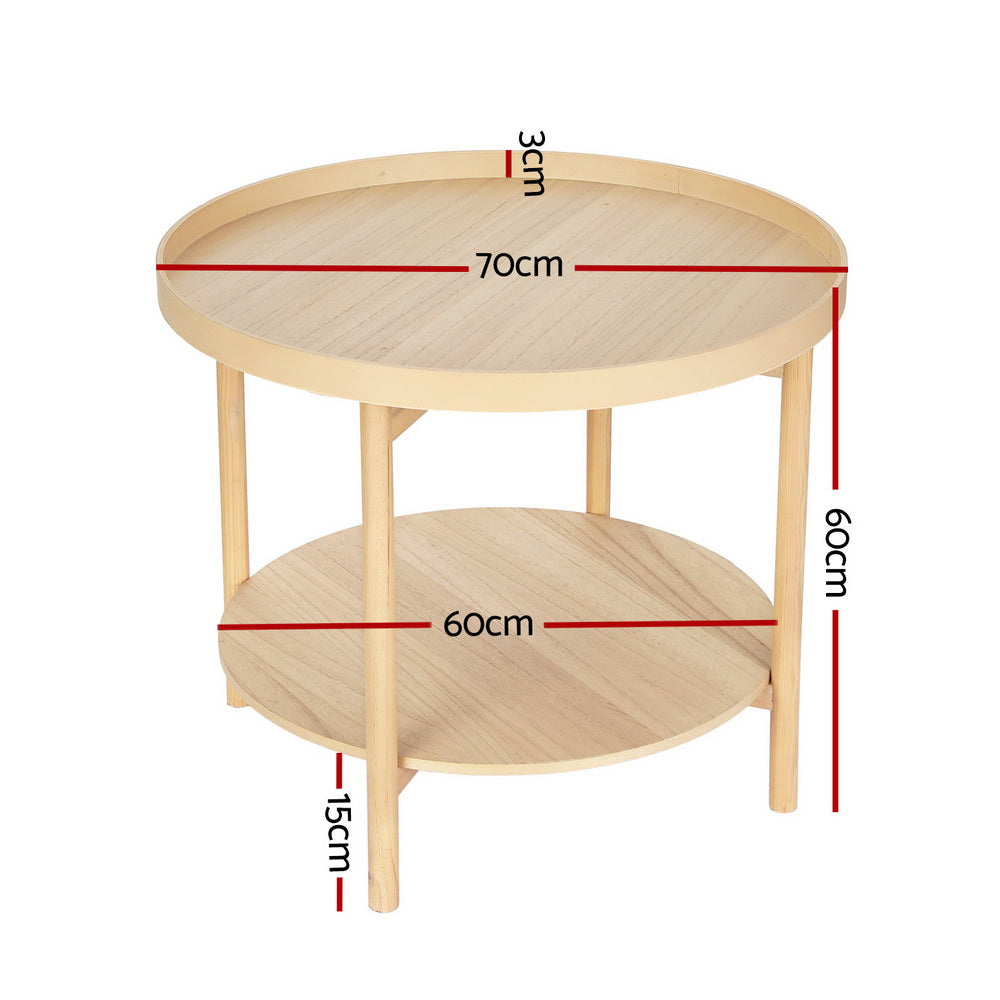 Coffee Table Side Round 70CM Fast shipping On sale