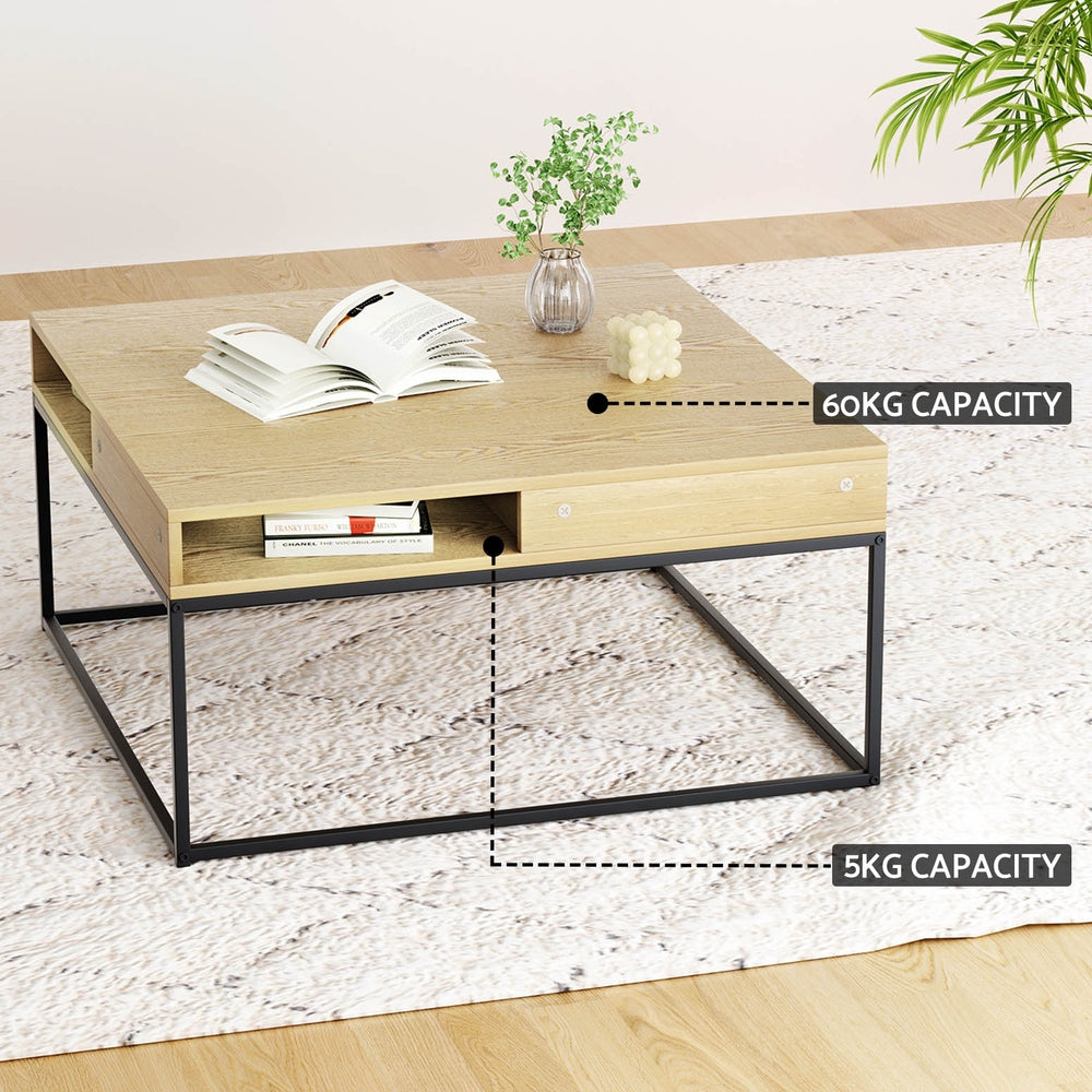 Coffee Table Storage Shelf Metal Frame Fast shipping On sale