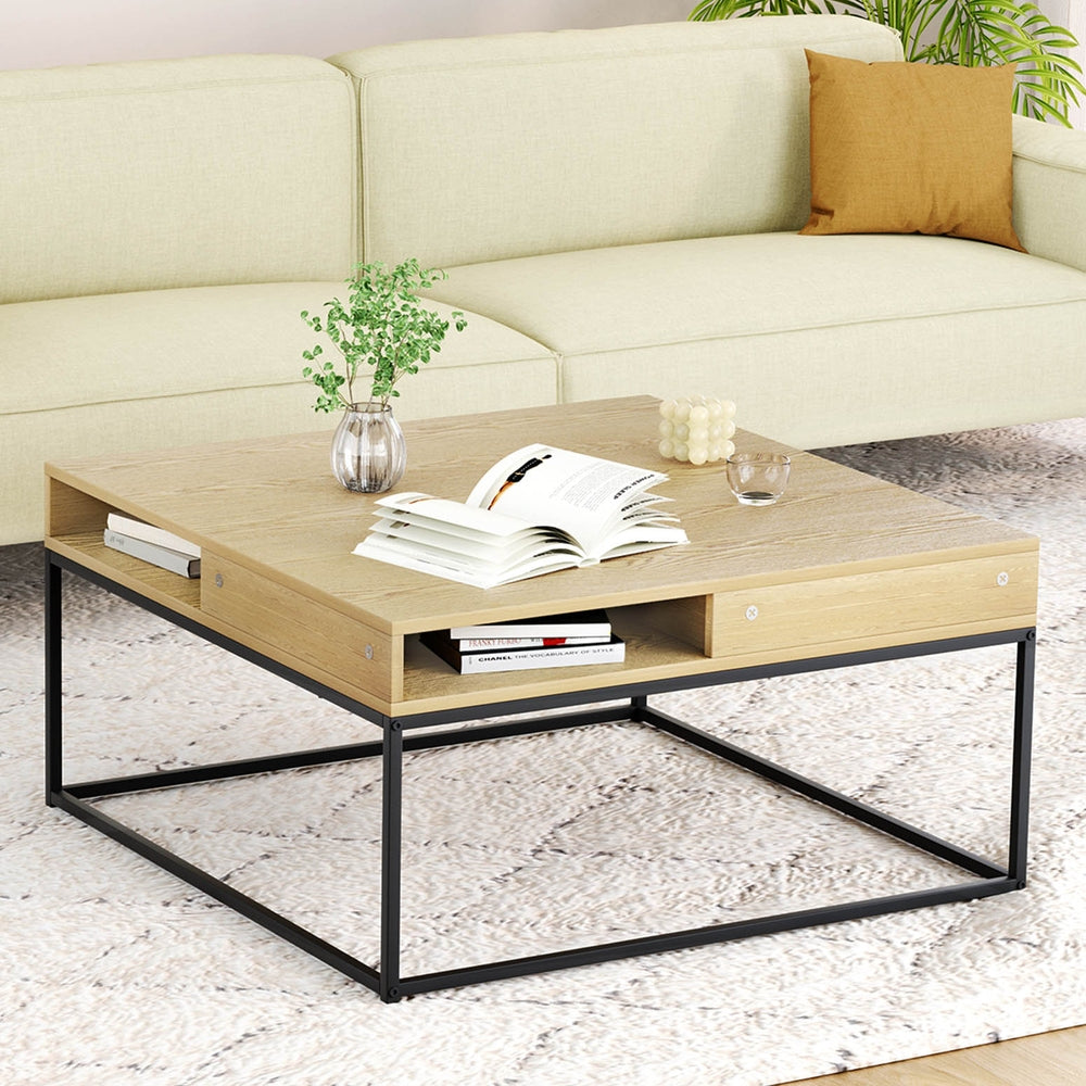 Coffee Table Storage Shelf Metal Frame Fast shipping On sale