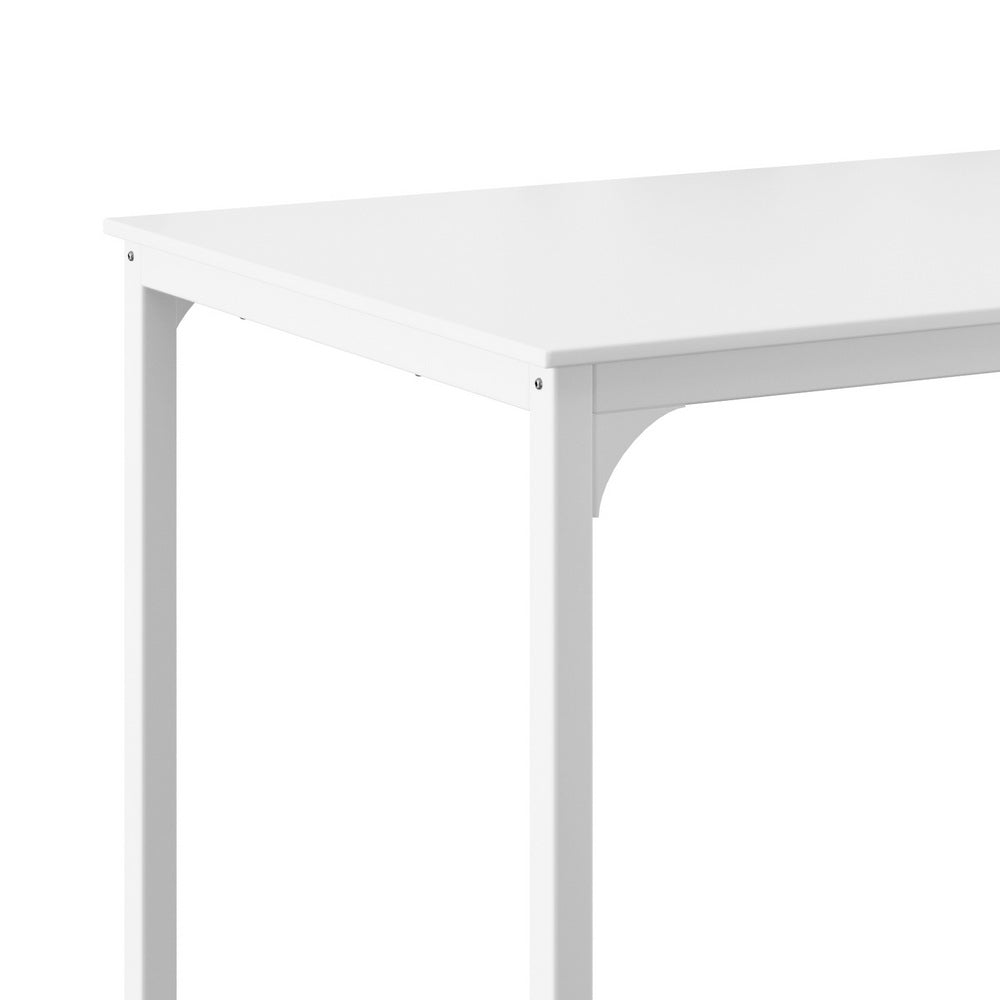 Bar Table Dining Desk High Kitchen Shelf Metal Legs Cafe Pub White Fast shipping On sale