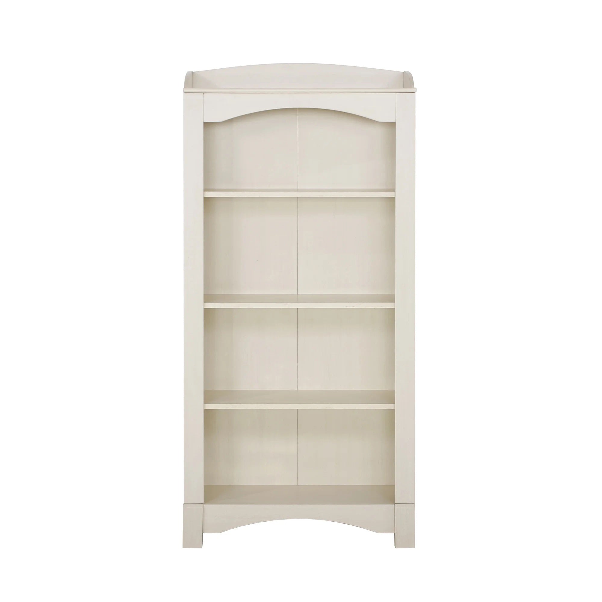 Basil Wooden 5-Tier Display Shelf Bookcase Storage Cabinet Antique White Fast shipping On sale