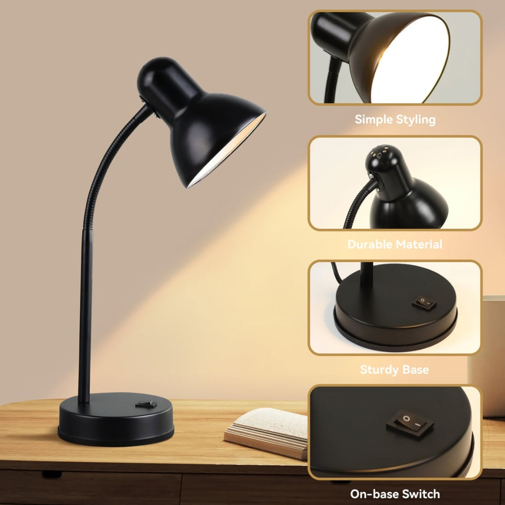 Day Peep Minimalist Classic Table Desk Office Lamp Light Metal Shade - Black Fast shipping On sale
