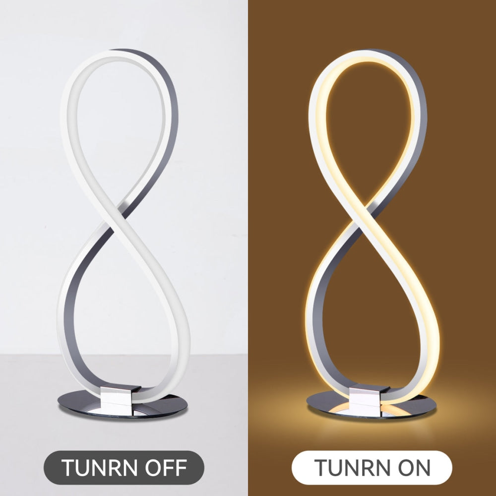 Eternal LED Twisted Metal Table Desk Lamp Elegant Accent Light - Chrome Fast shipping On sale