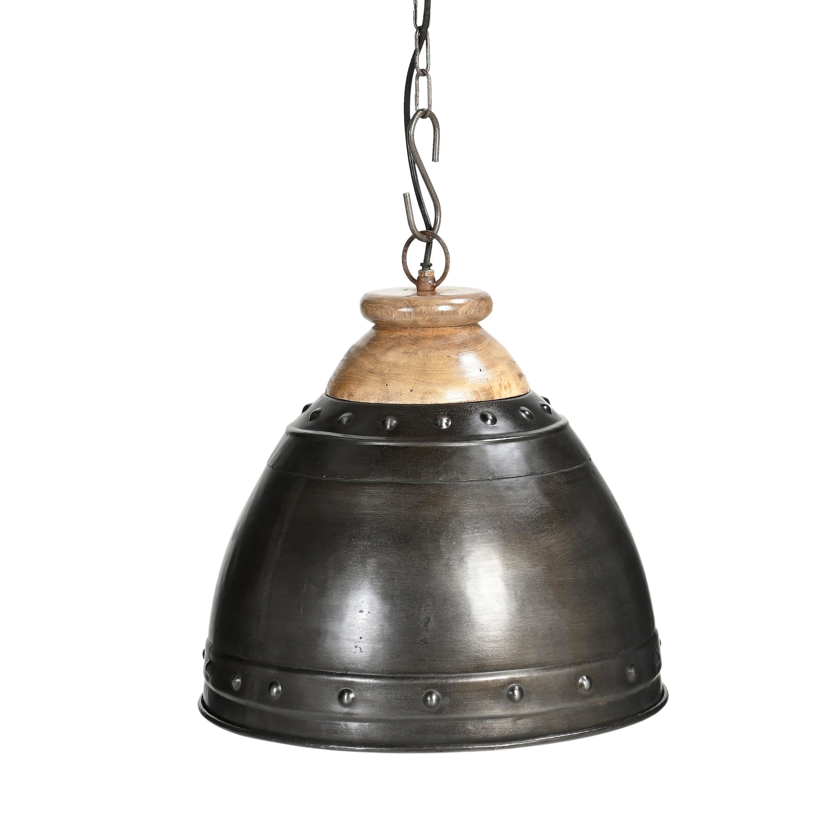 Austin Wood And Iron Rustic Lamp Shade Pendant Fast shipping On sale