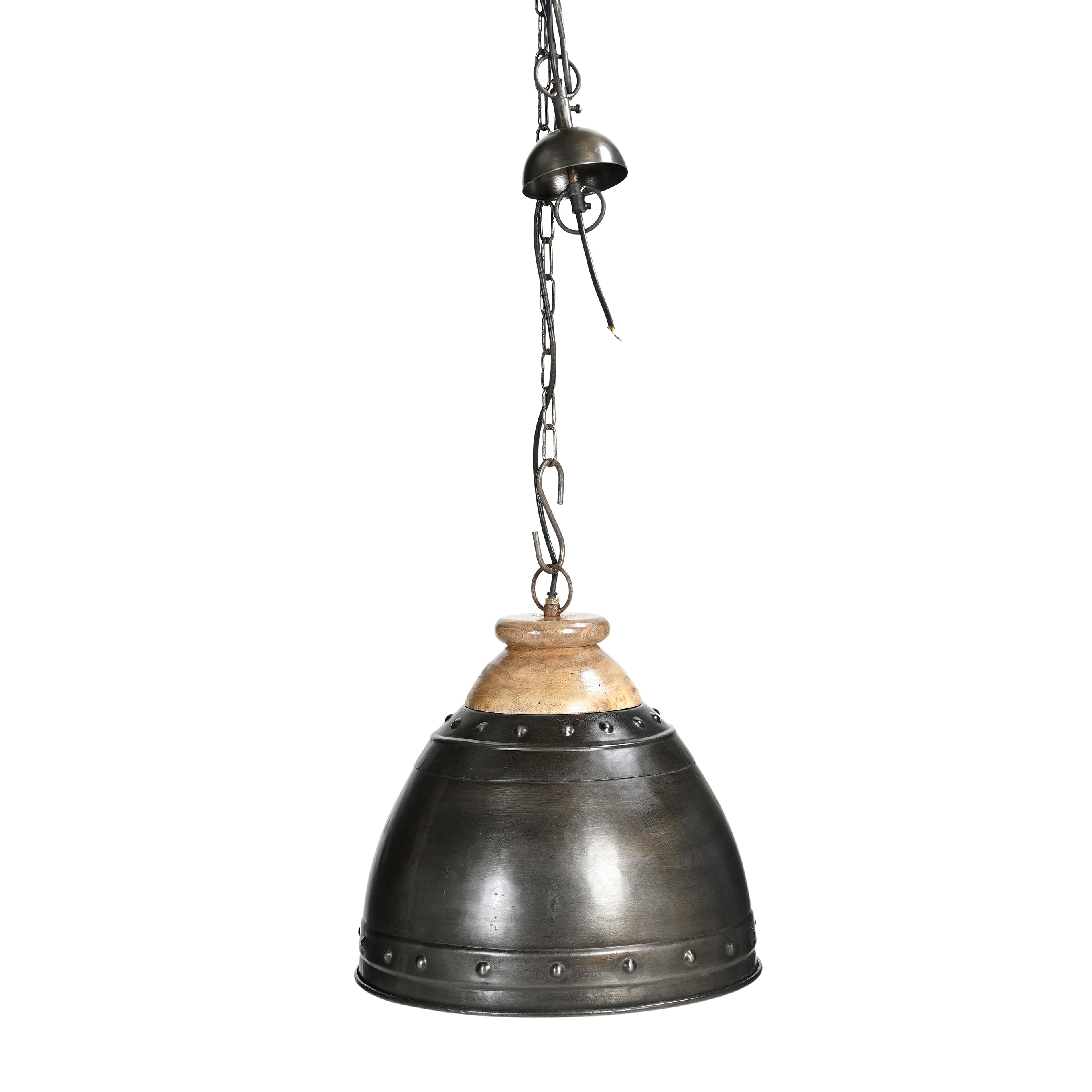 Austin Wood And Iron Rustic Lamp Shade Pendant Fast shipping On sale