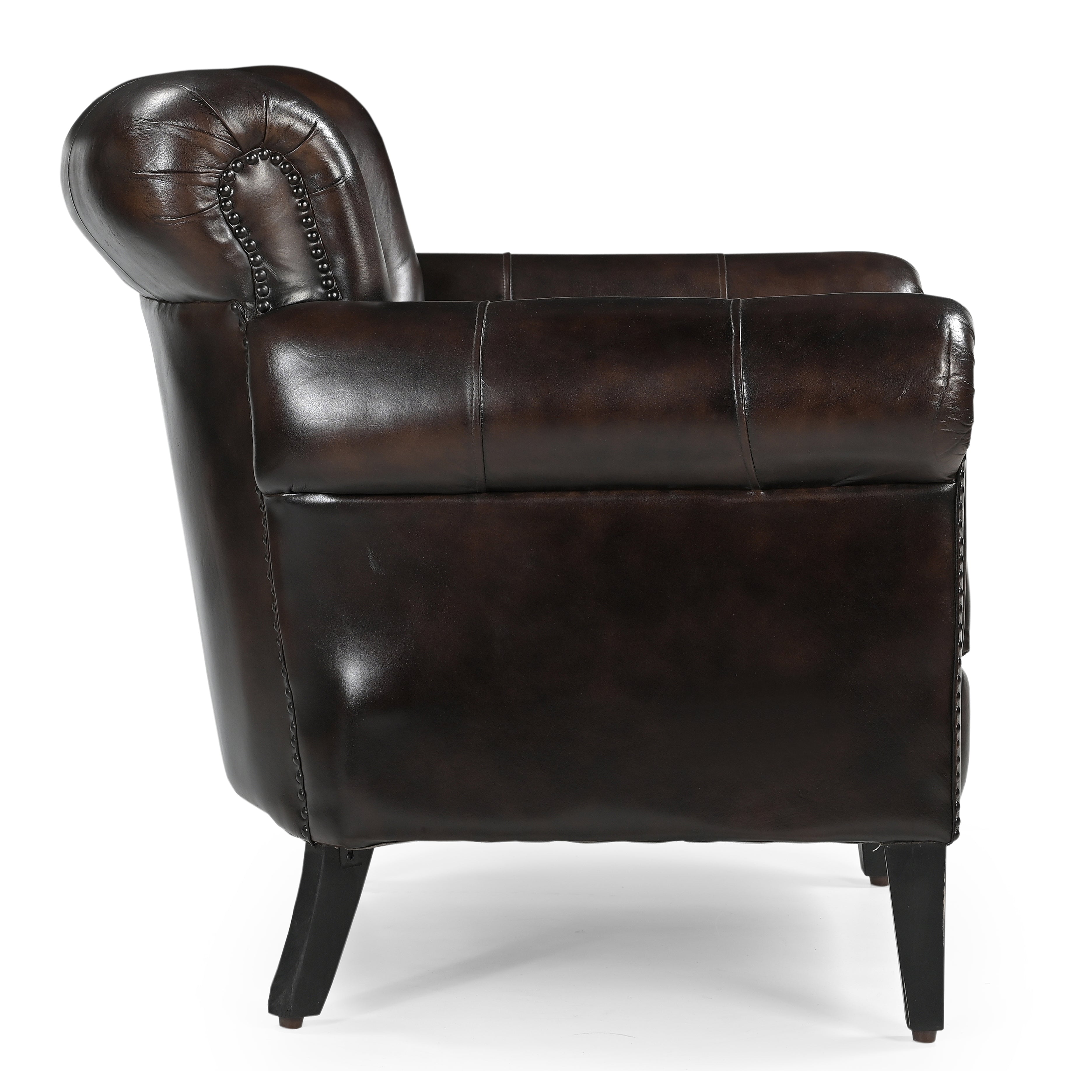 Carson Leather ArmChair Relaxing Accent Chair Fast shipping On sale