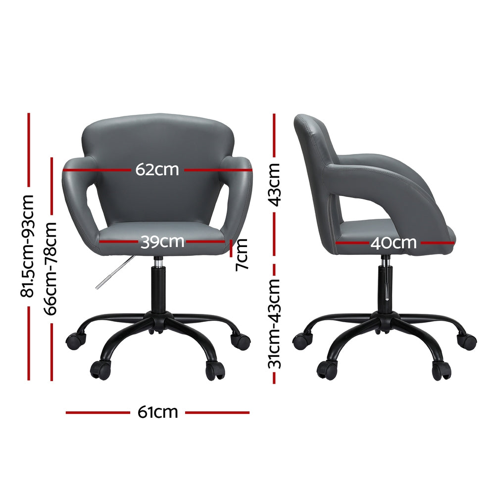 Office Chair Mid Back Grey Fast shipping On sale