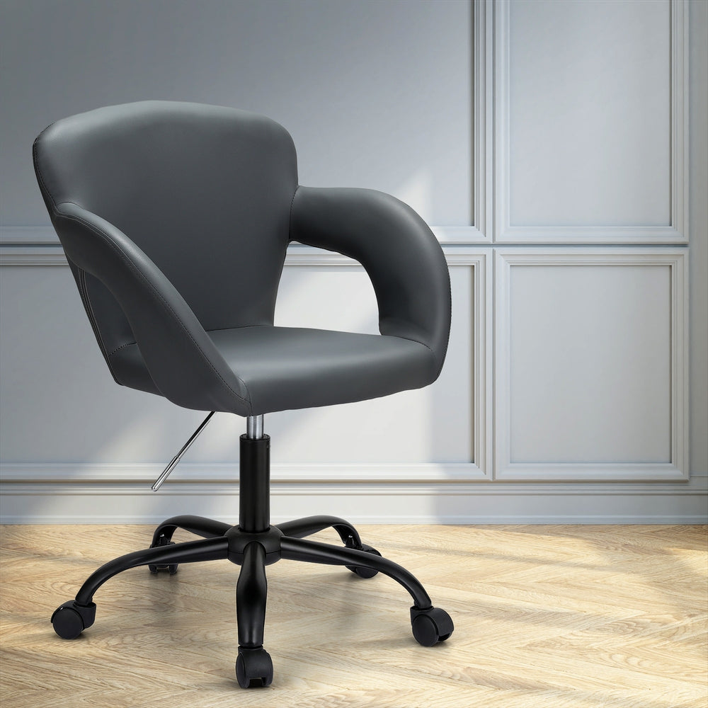 Office Chair Mid Back Grey Fast shipping On sale