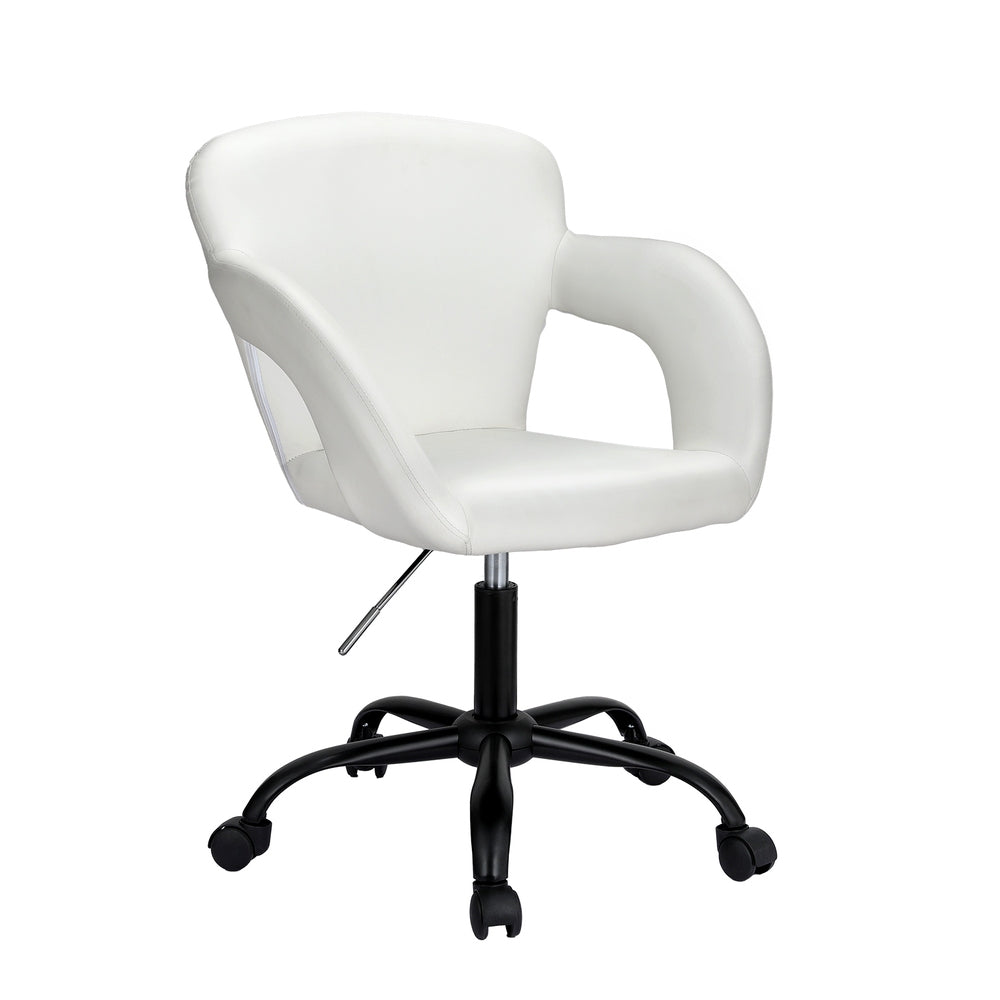 Office Chair Mid Back White Fast shipping On sale