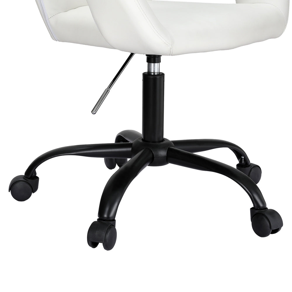 Office Chair Mid Back White Fast shipping On sale