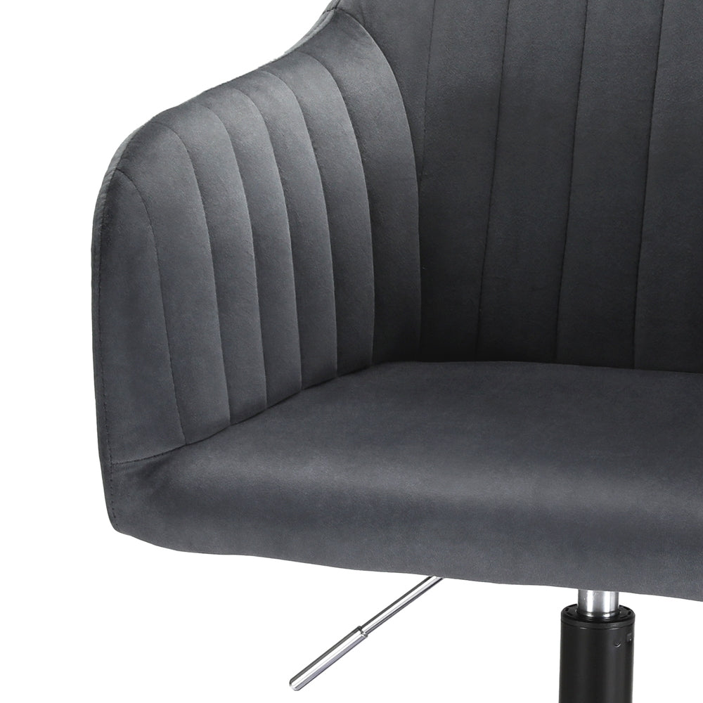 Office Chair Velvet Seat Dark Grey Fast shipping On sale