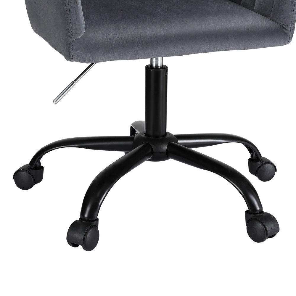 Office Chair Velvet Seat Dark Grey Fast shipping On sale