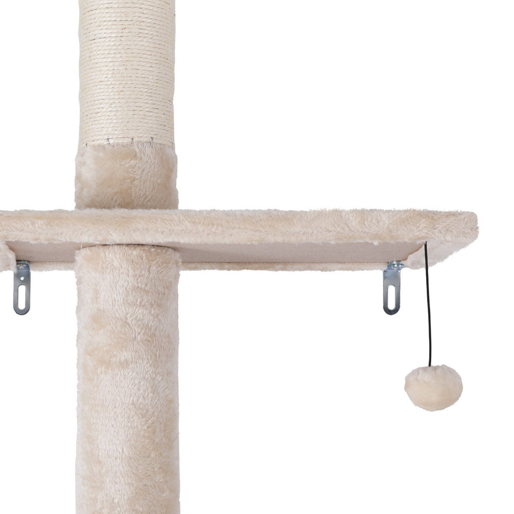 Cat Tree 290cm Tower Scratching Cats Post Scratcher Floor to Ceiling Bed Cares Fast shipping On sale