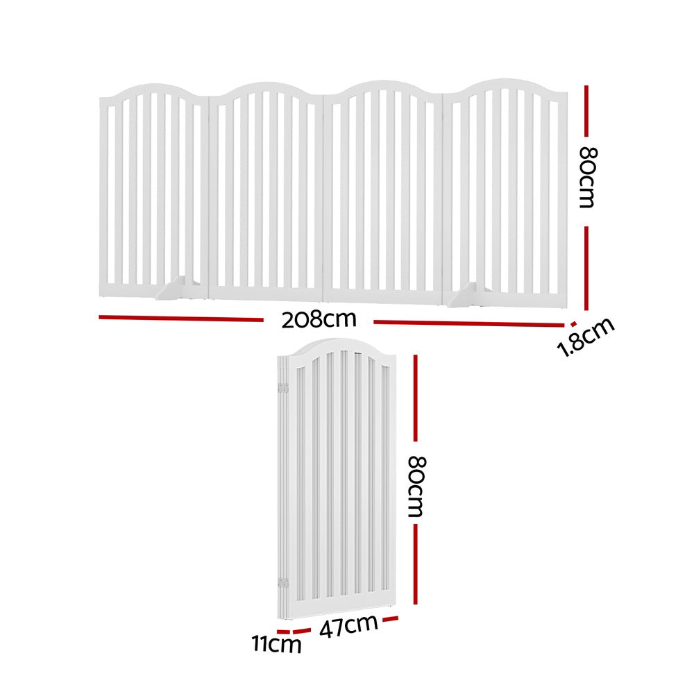 Dog Playpen Enclosure 4 Panel Pet Fence Wooden Play Pen Cares Fast shipping On sale