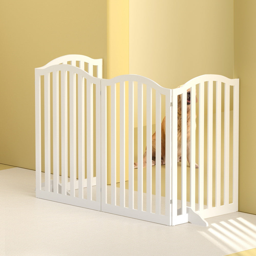 Dog Playpen Enclosure 4 Panel Pet Fence Wooden Play Pen Cares Fast shipping On sale