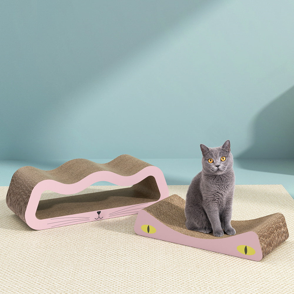 Cat Scratching Board Scratcher Cardboard Kitten Indoor Climbing Pad Catnip Cares Fast shipping On sale