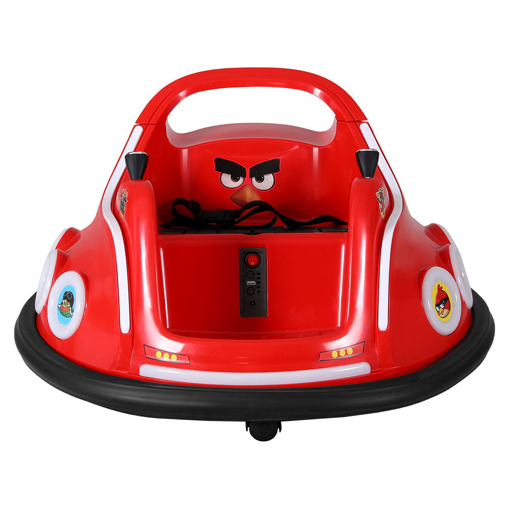 Kids Ride On Car Bumper Electric Toys Cars Light Remote Angry Birds Stickers Red Fast shipping sale