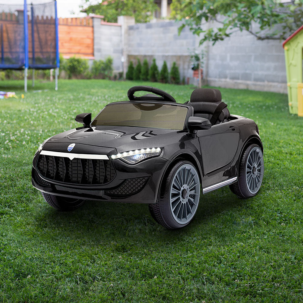 Kids Ride On Car Electric Toys 12V Battery Remote Control Black MP3 LED