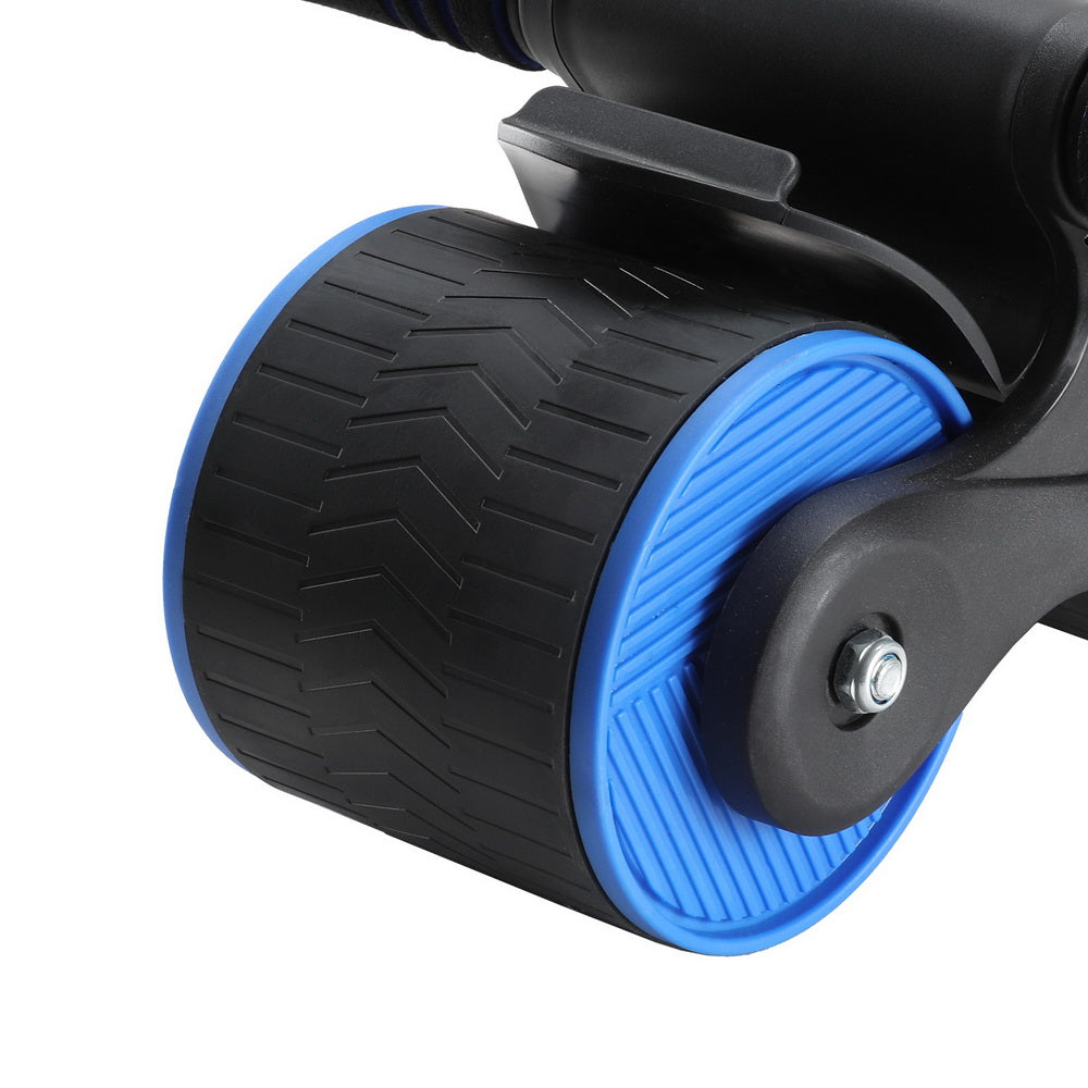 Ab Roller Automatic Rebound Abdominal Wheel Home Gym Workout Blue Sports & Fitness Fast shipping On sale