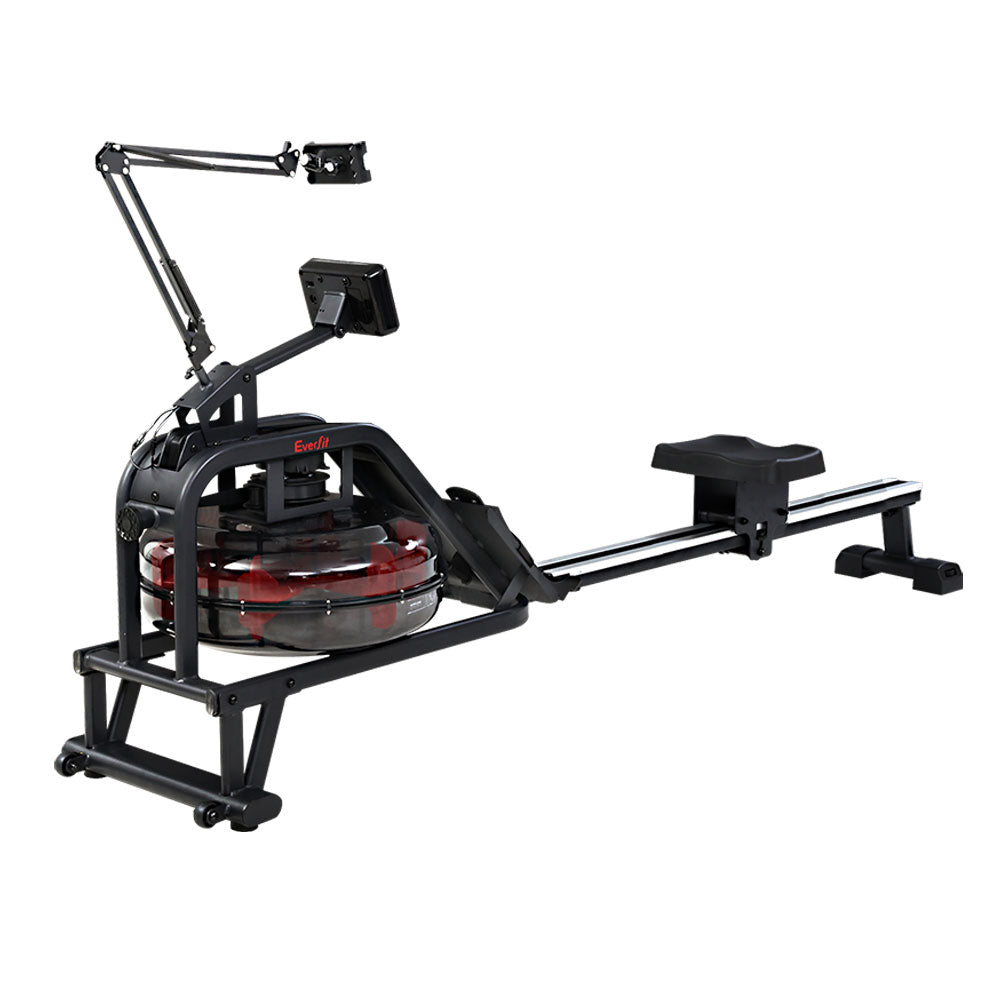 Rowing Exercise Machine Rower Water Resistance Fitness Gym Home Cardio