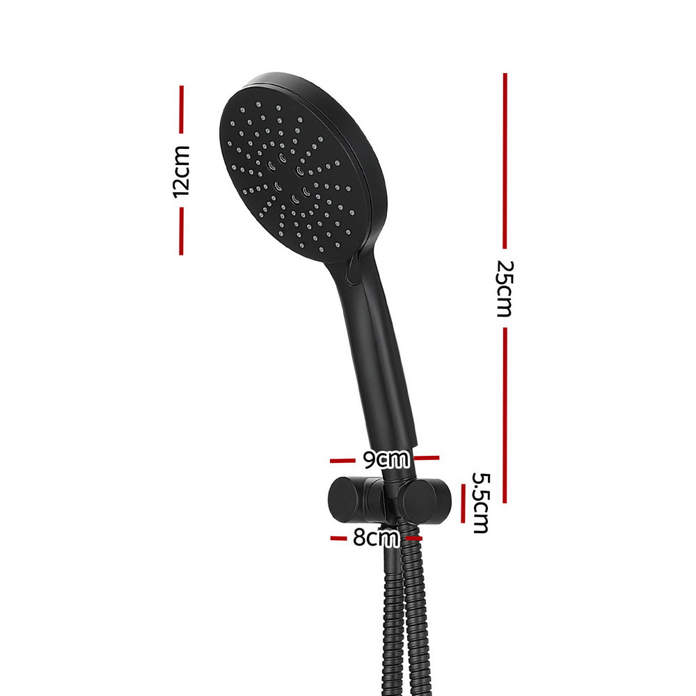 Handheld Shower Head Holder 4.7’’ High Pressure Black Tap & Fast shipping On sale