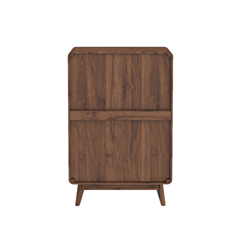 Somi Wooden Chest Of 5-Drawers Tallboy Storage Cabinet Walnut Drawers Fast shipping On sale