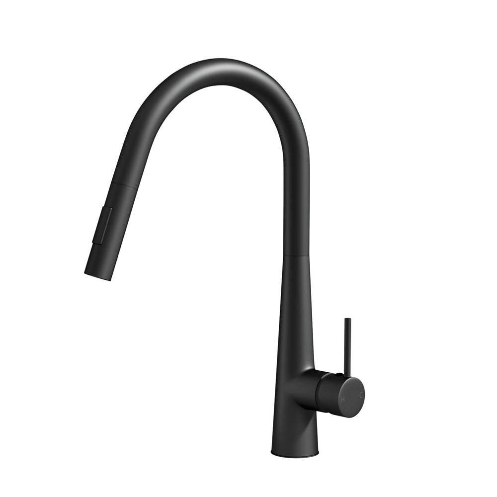 Kitchen Mixer Tap Pull Out Round 2 Mode Sink Basin Faucet Swivel WELS Black & Shower Fast shipping On sale