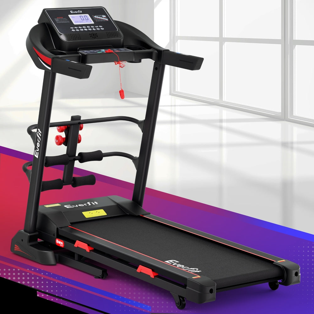 Treadmill Electric Home Gym Fitness Exercise Machine w/ Sit Up Bar 450mm Sports & Fast shipping On sale