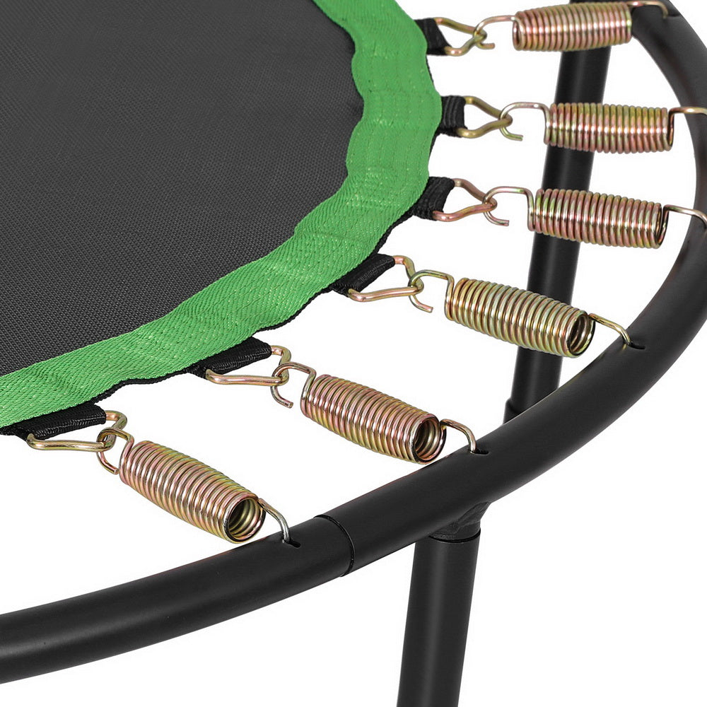 48inch Round Trampoline Kids Exercise Fitness Adjustable Handrail Green Sports & Fast shipping On sale