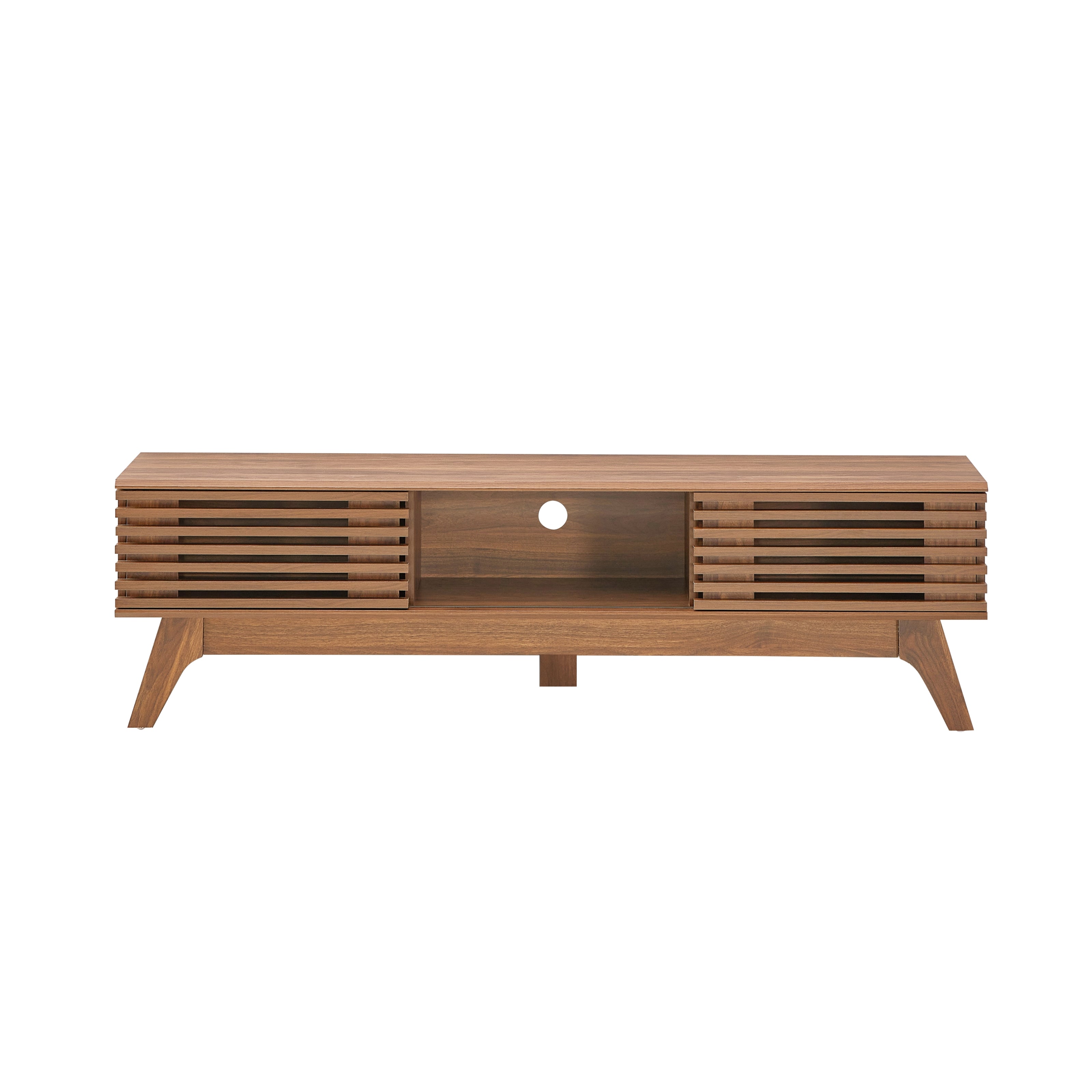 Camille Wooden Lowline Entertainment Unit TV Stand 150cm - Oak Fast shipping On sale