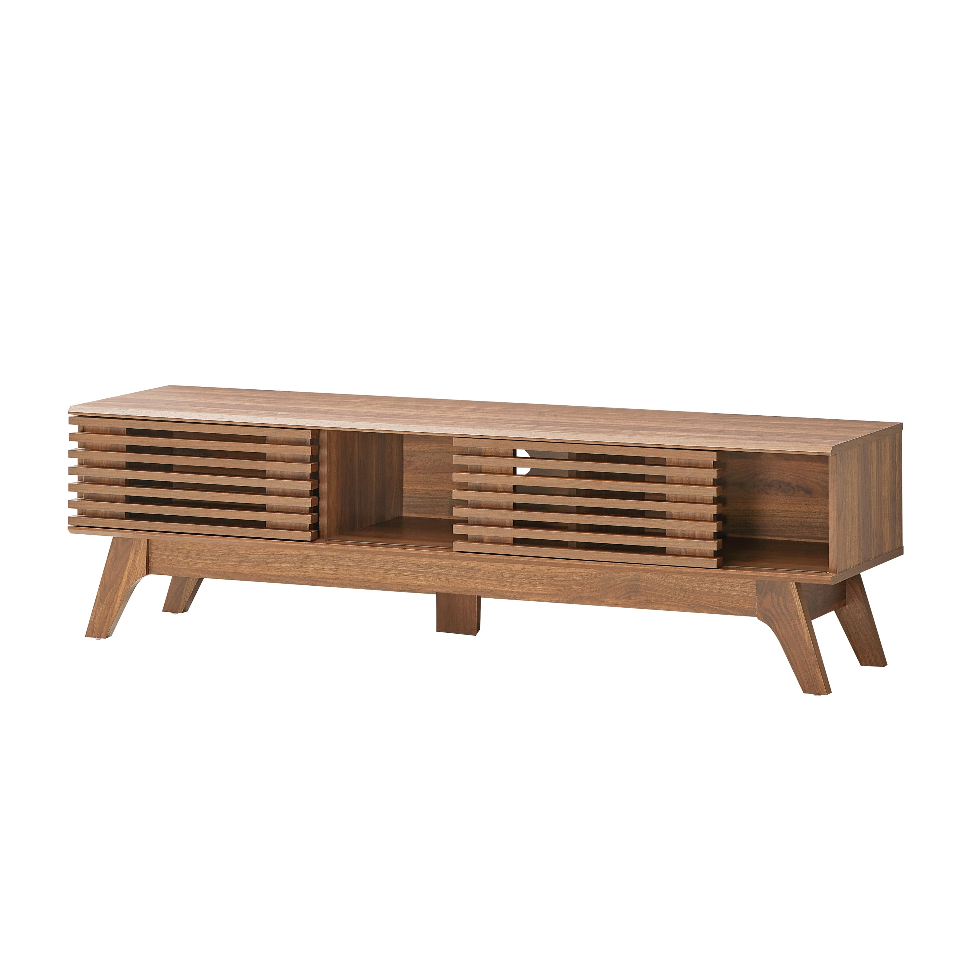 Camille Wooden Lowline Entertainment Unit TV Stand 150cm - Oak Fast shipping On sale