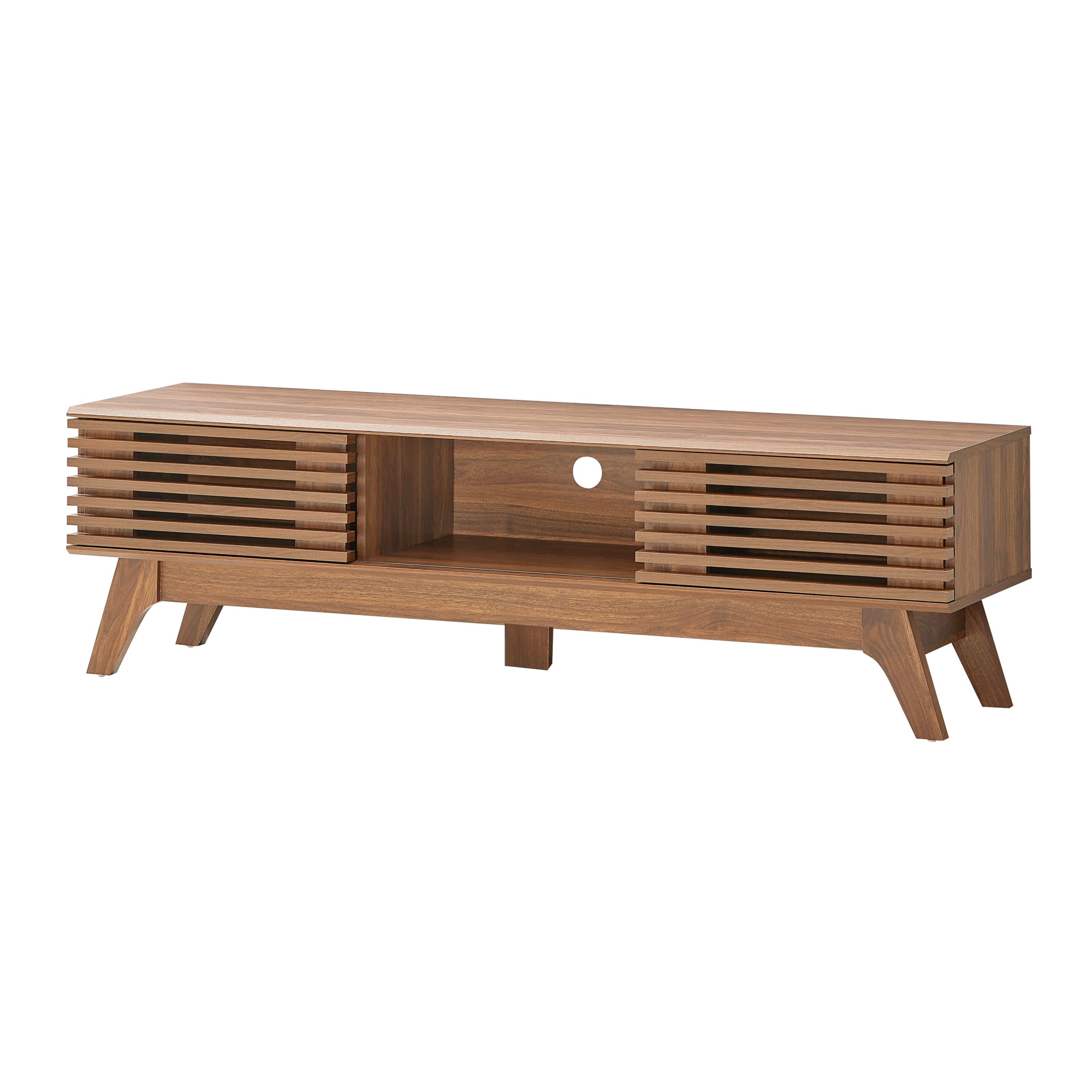 Camille Wooden Lowline Entertainment Unit TV Stand 150cm - Oak Fast shipping On sale