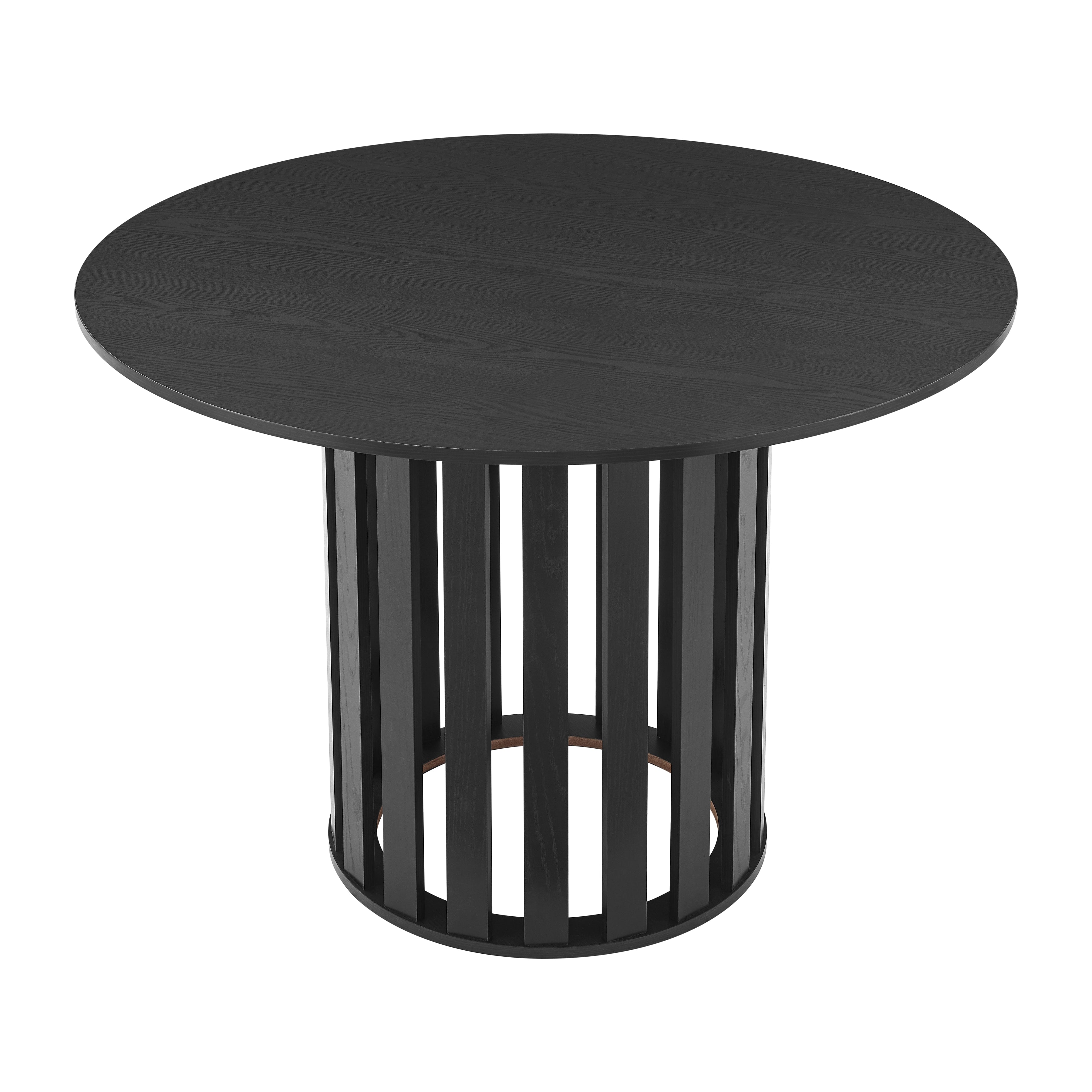 Ximena Round Wooden Kitchen Dining Table 110cm Black Fast shipping On sale