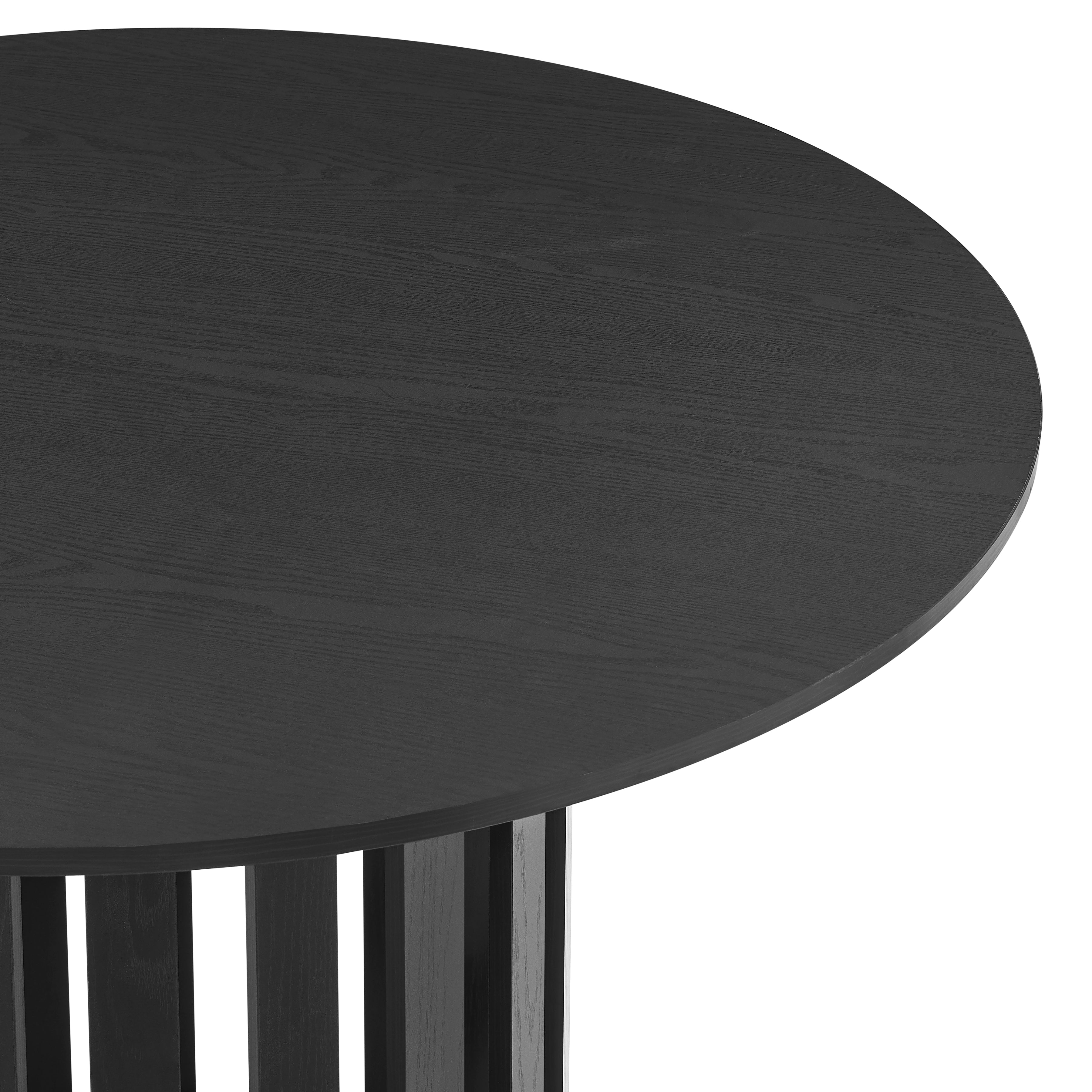 Ximena Round Wooden Kitchen Dining Table 110cm Black Fast shipping On sale